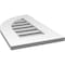 Ekena Millwork Quarter Round Top Left Surface Mount PVC Gable Vent w/ 3-1/2"W x 1"P Standard Frame, 14"W x 24"H GVPQL14X2401SF - alternate 2